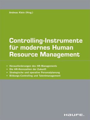 cover image of Controlling-Instrumente für modernes Human Resources Management